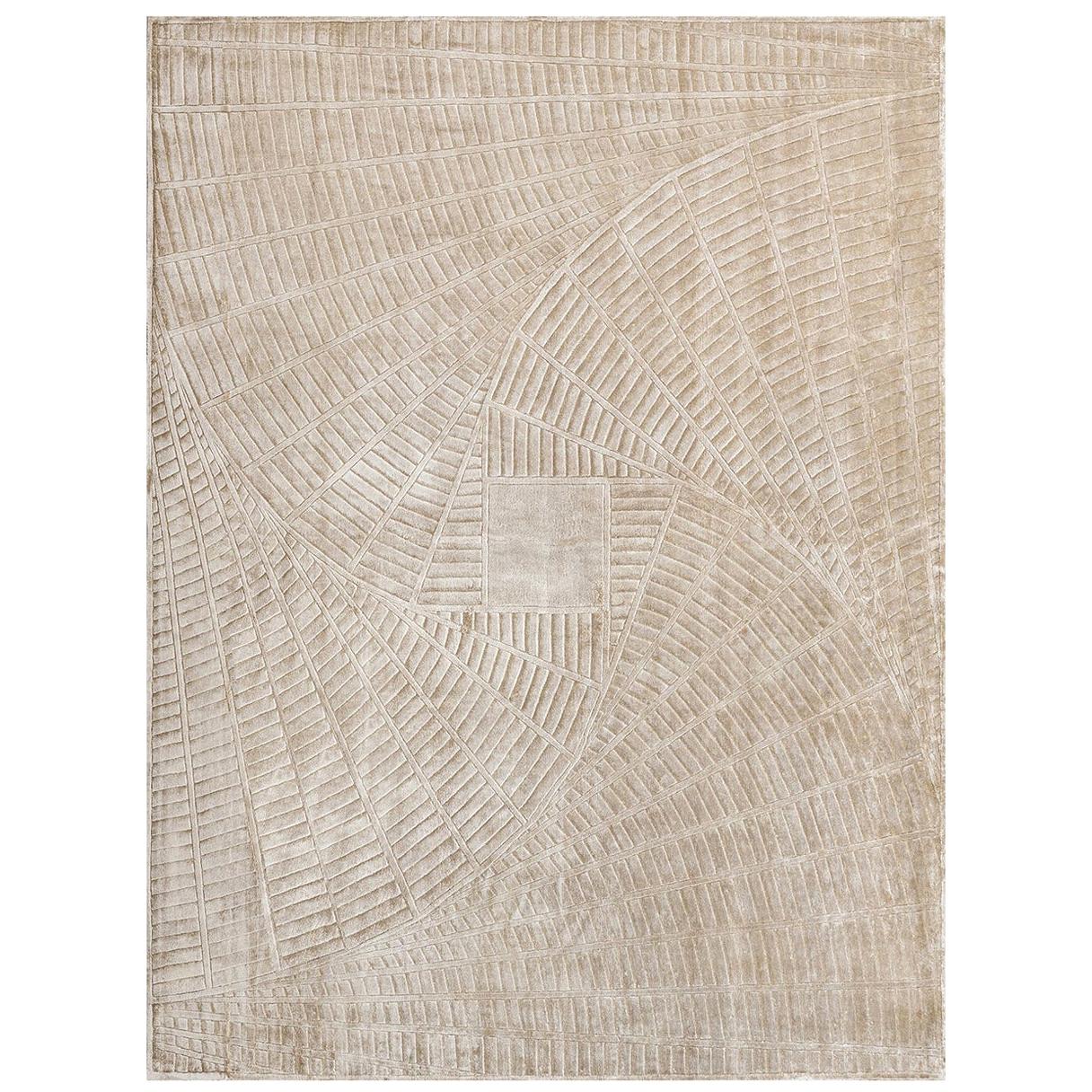 Endless Beige Rug by Aquilialberg Architects For Sale