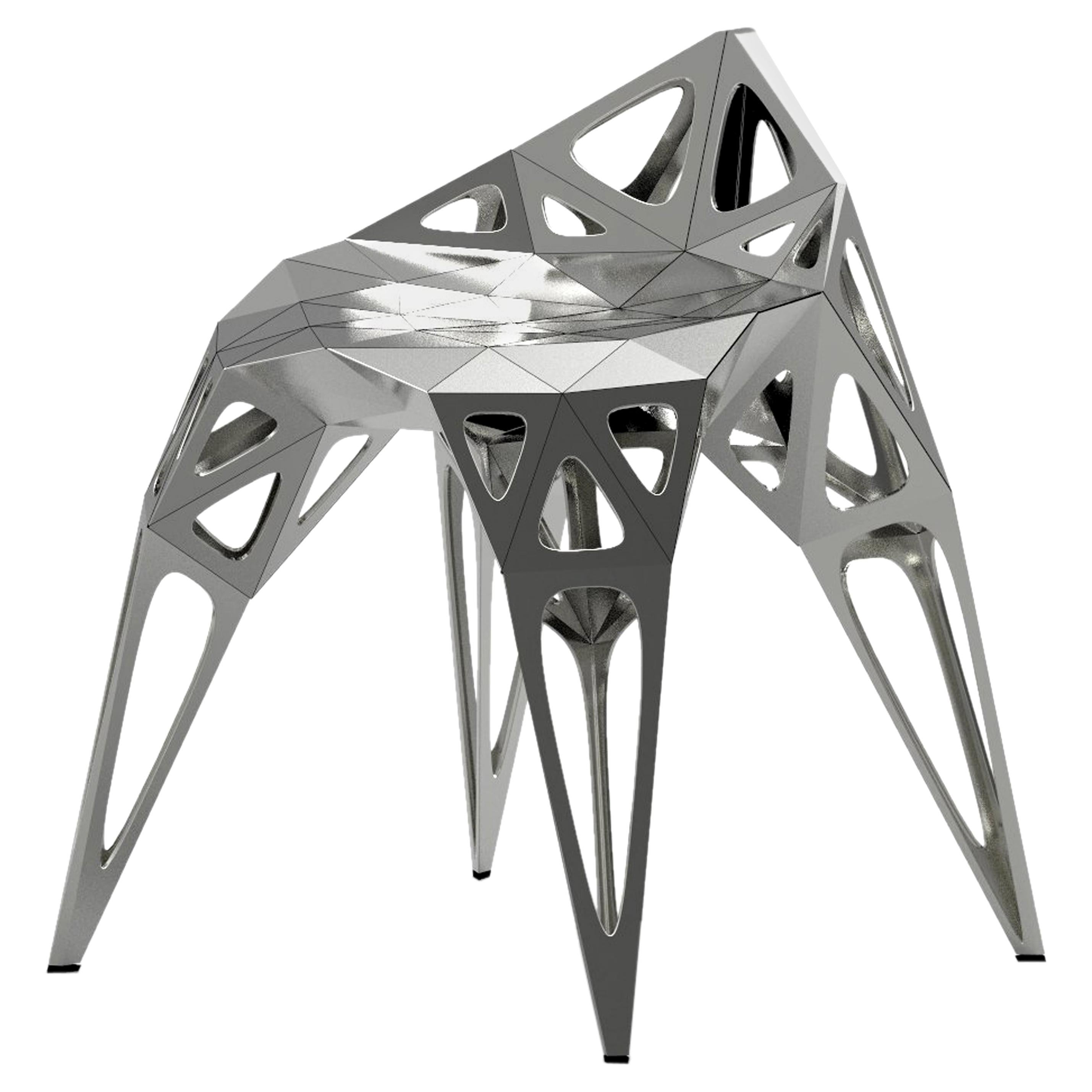 Endless Form Chair by Zhoujie Zhang 'MC002-F' Matte Silver or Black For Sale
