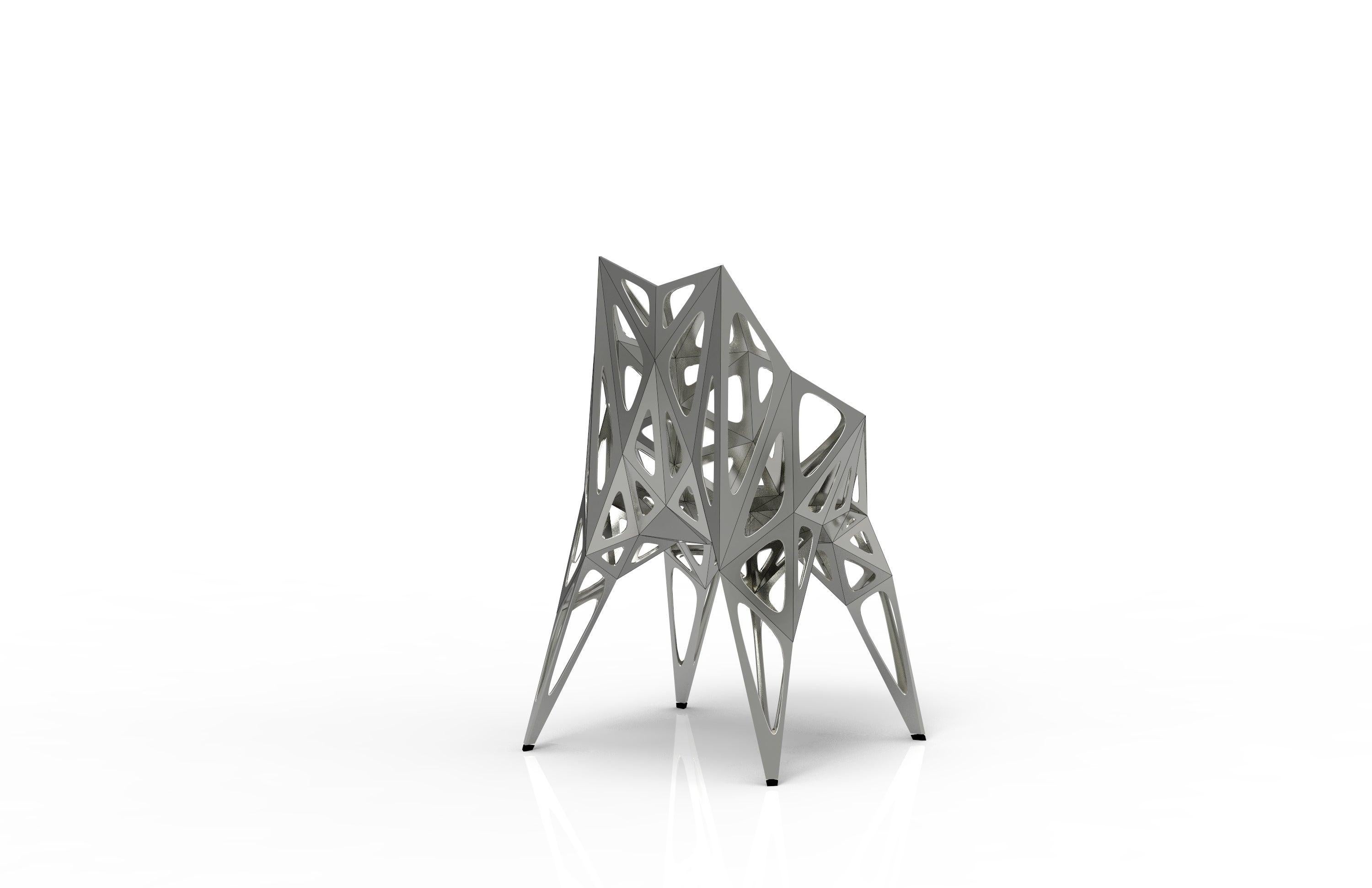 Cinese Sedia Endless Form di Zhoujie Zhang 'MC011-F' Argento opaco o nero in vendita