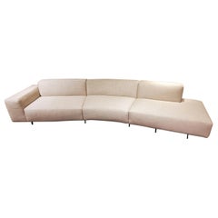 Endless White Fabric Sofa, by Niels Bendtsen from Bensen