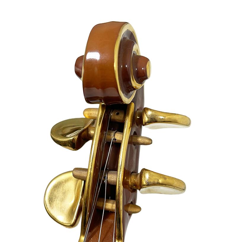 Endre László Szász for Hollohaza Porcelain Violin For Sale 5