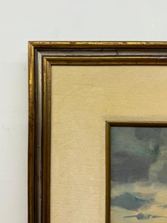 Endre Peter Darvas (1946-2023) winter industrial scene, painting