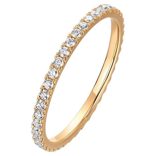 Anillo Eternidad Diamante Perdurable Oro Blanco 18K