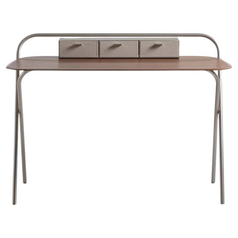 Bespoke Desk in Claro Walnut and Bronze By Newell Design Studio For ...