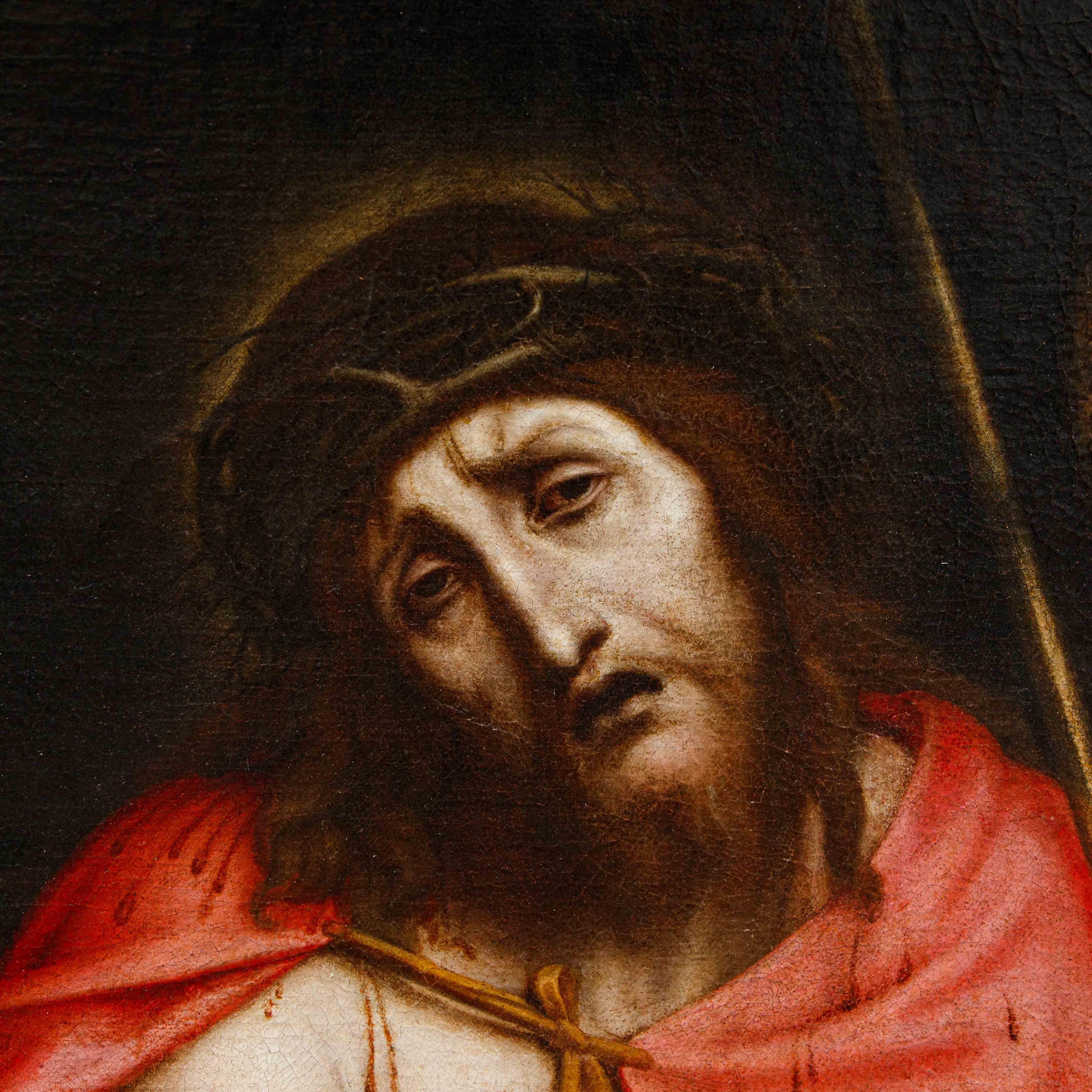 Aeneas Salmeggia, Ecce Homo - Painting by Enea Salmeggia called 'Salmezza' (Salmezza, Nembro around 1570 - Bergamo 1626)