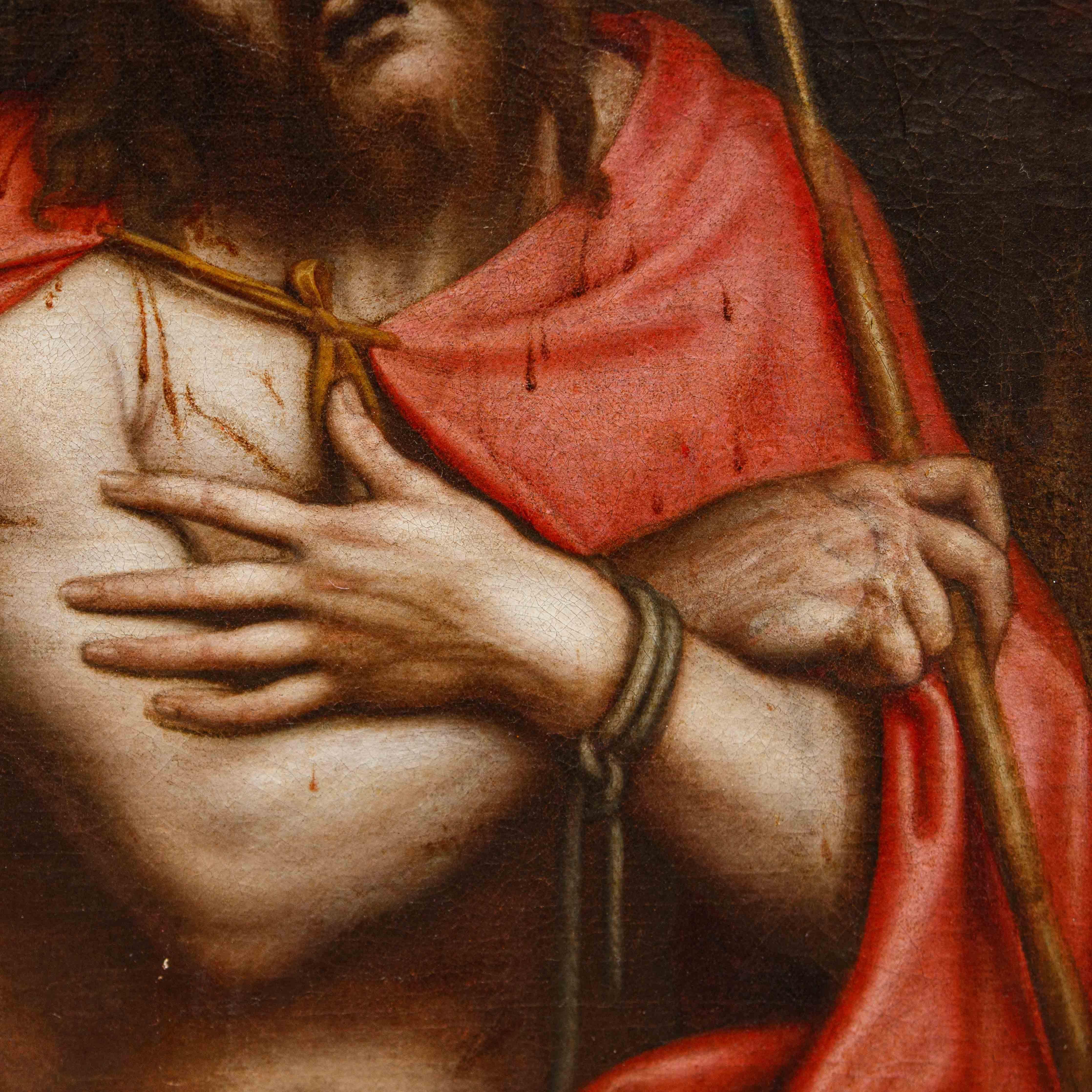 Aeneas Salmeggia, Ecce Homo - Other Art Style Painting by Enea Salmeggia called 'Salmezza' (Salmezza, Nembro around 1570 - Bergamo 1626)