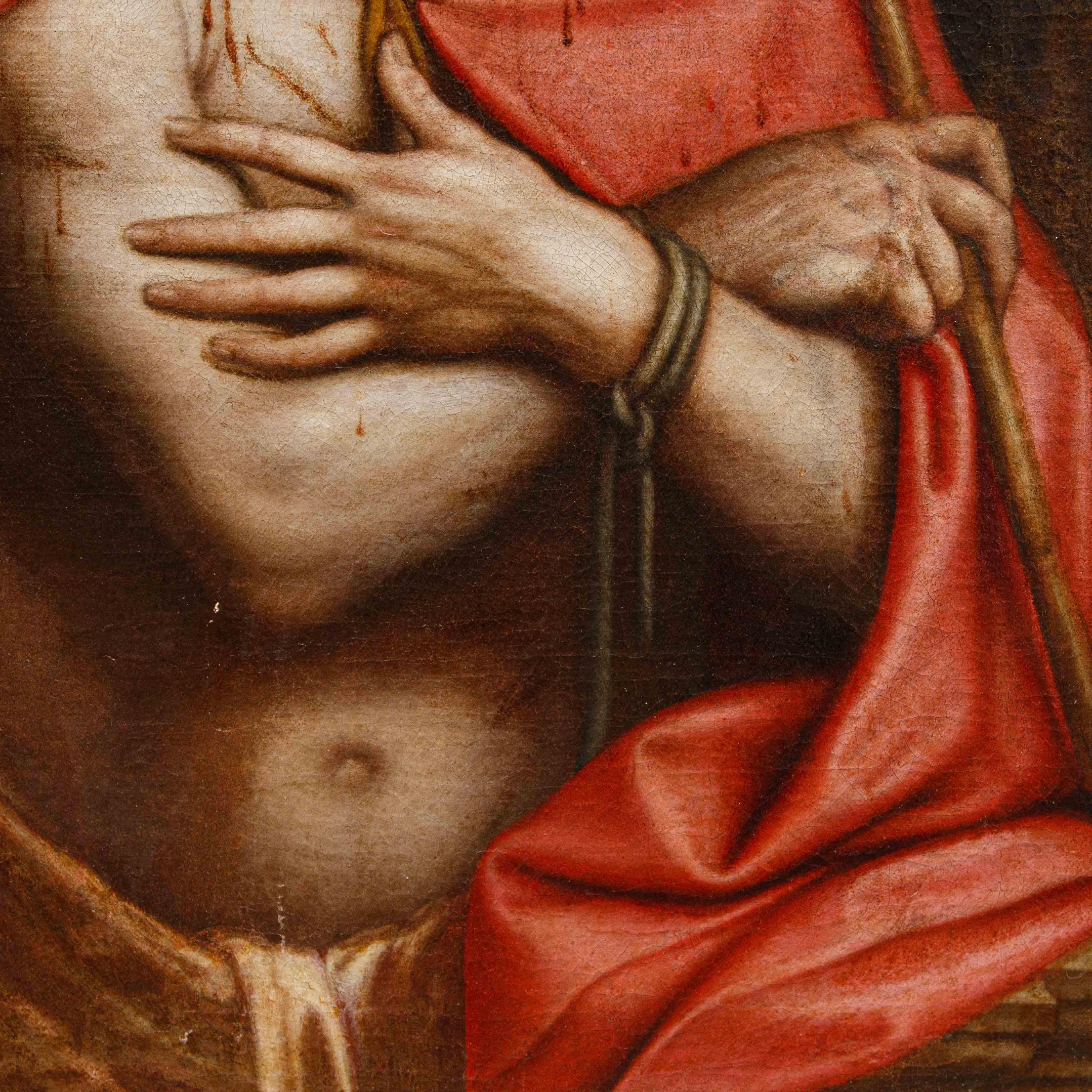 Enea Salmeggia known as Talpino (Bergamo, 1565 - 1626), second decade of the 17th century

Ecce homo

Oil on canvas, 84 x 61 cm

Framed, 103 x 77 cm

The work presented here depicts the scene of Ecce homo, which can be literally translated as