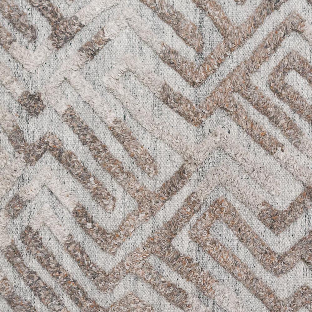 The kingdom weave is designed to bring both texture and tone into any flooring scheme. Its energetic pattern inspired by ancient freeze motifs is created from a mix of tonal viscose, wool, and cotton. Its unending, continuous lines let the