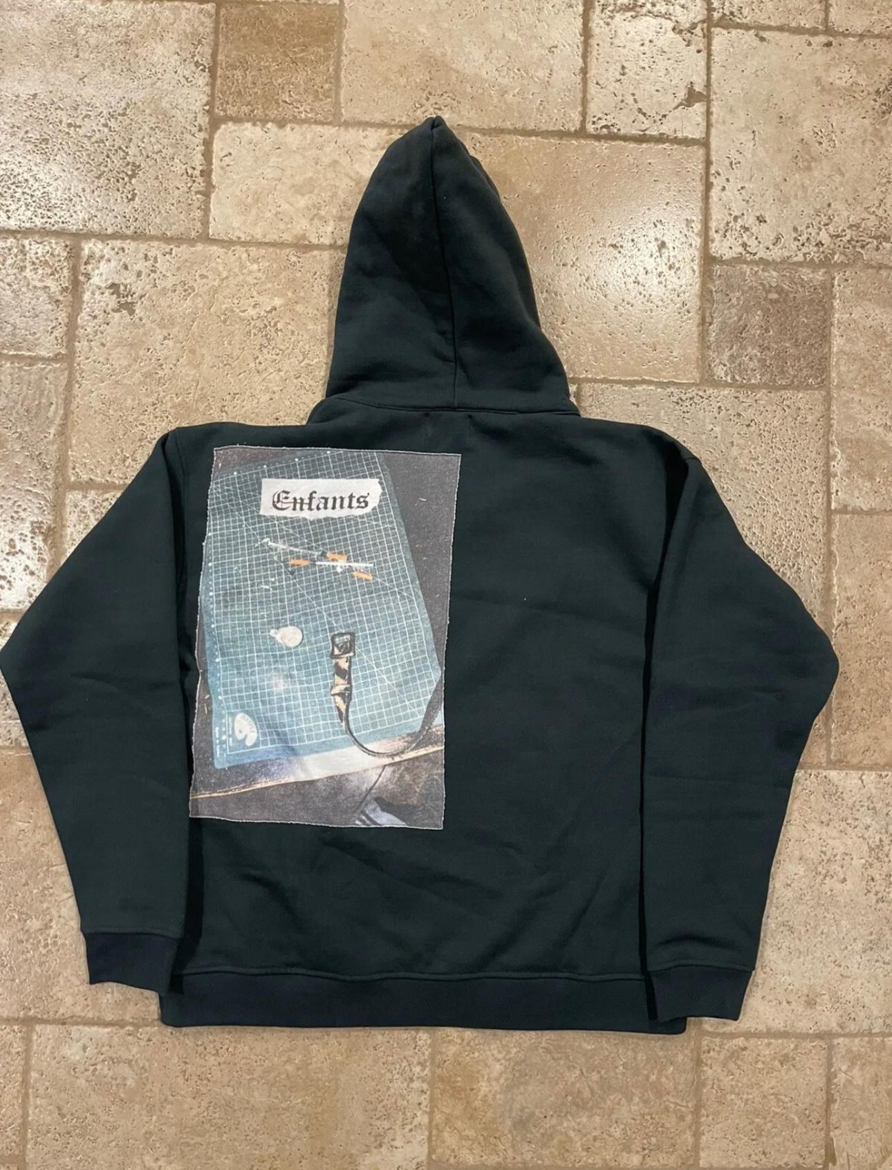 Enfants Riches Deprimes Green Assemblage Heroin Needle Patch Hoodie For Sale 2