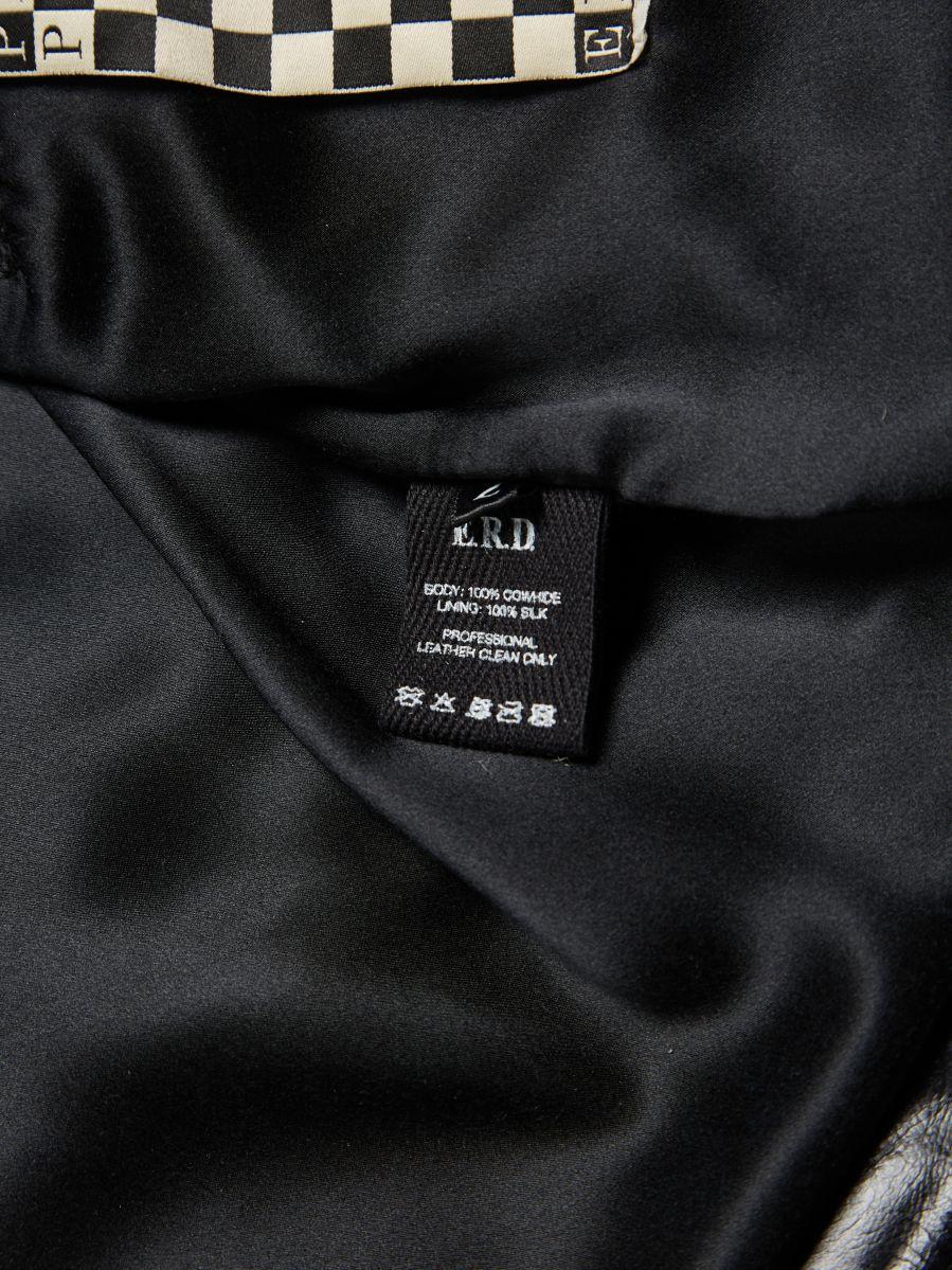 Enfants Riches Deprimes jacket leather  Black  Black Back Man Printed Zipper Det For Sale 3