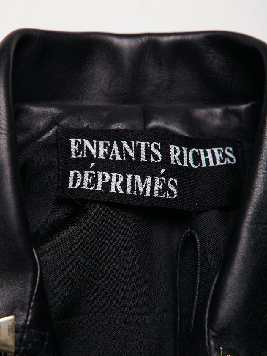 Enfants riches déprimes  Veste en cuir punk à pointes Unisexe en vente