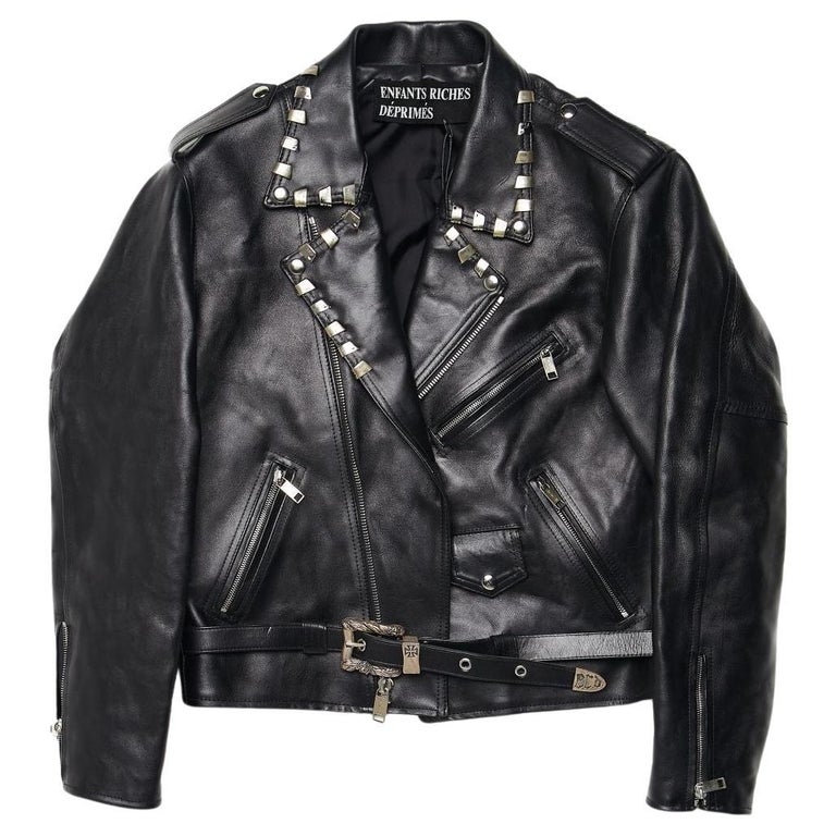 Enfants Riches Deprimes Spiked Punk Leather Jacket For Sale at 1stDibs |  enfants riches deprimes leather jacket