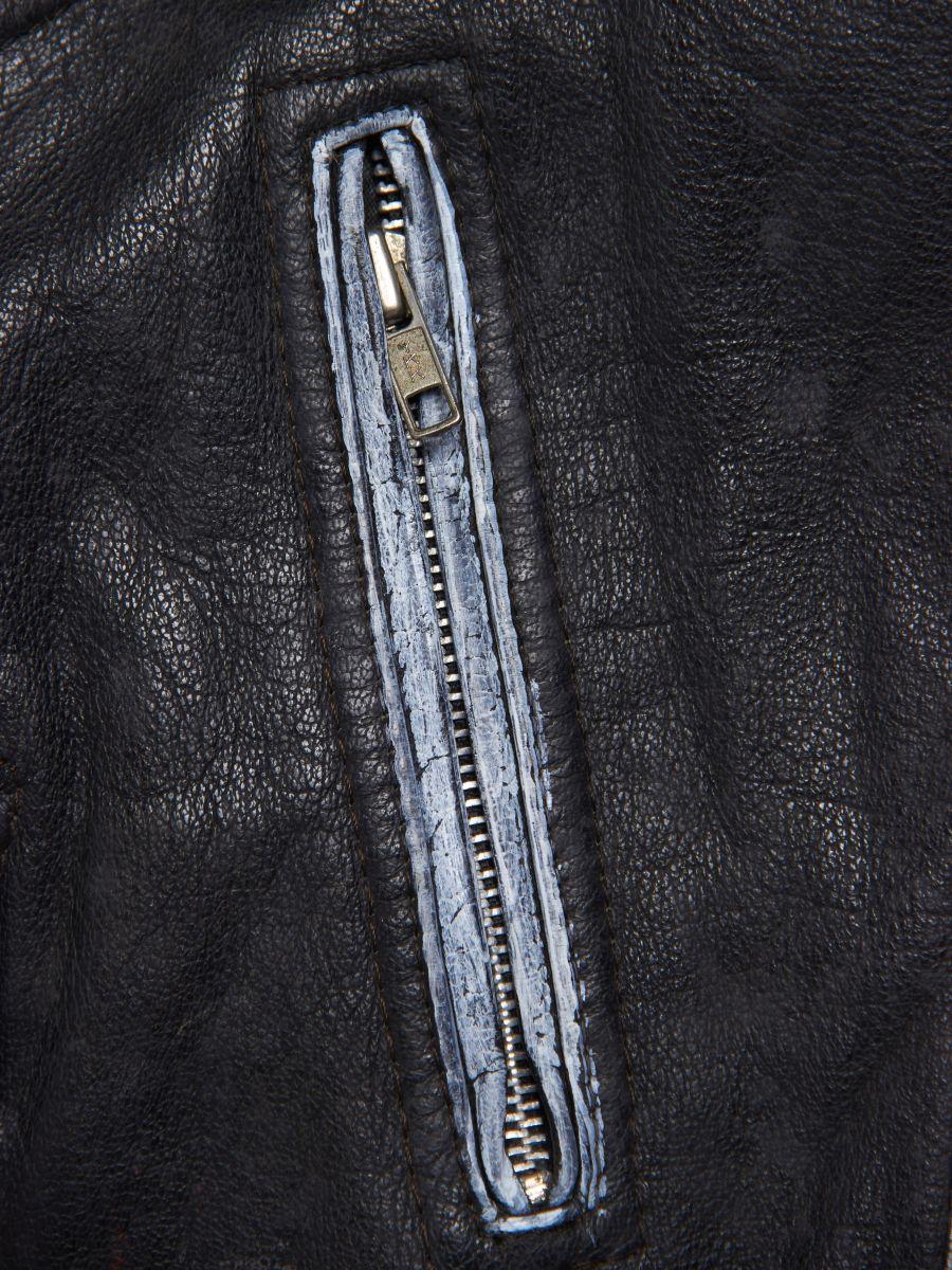 Black Enfants Riches Deprimes  Subhumans Leather Jacket For Sale