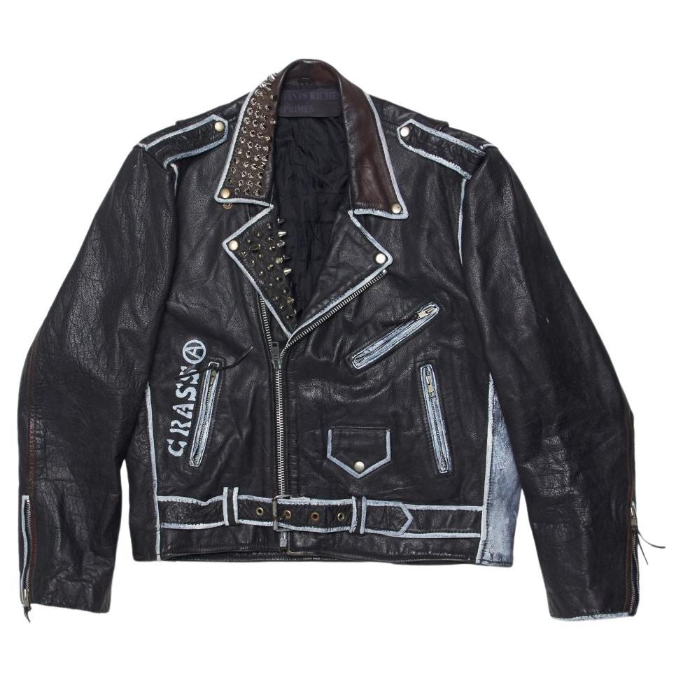 Enfants Riches Deprimes  Subhumans Leather Jacket For Sale