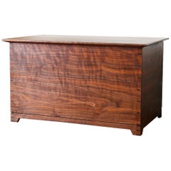 Enfield Blanket Chest in Shaker Style with Inlay in Walnut