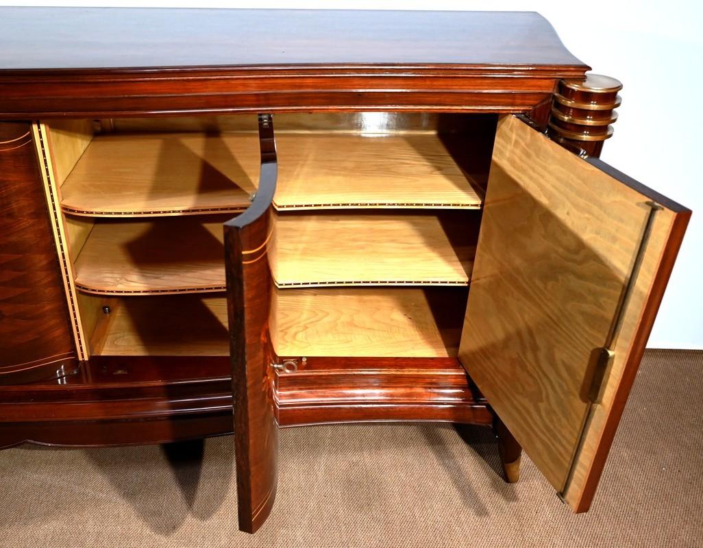 5-door sideboard attributed to J. Leleu, Art Deco – 1940 For Sale 10