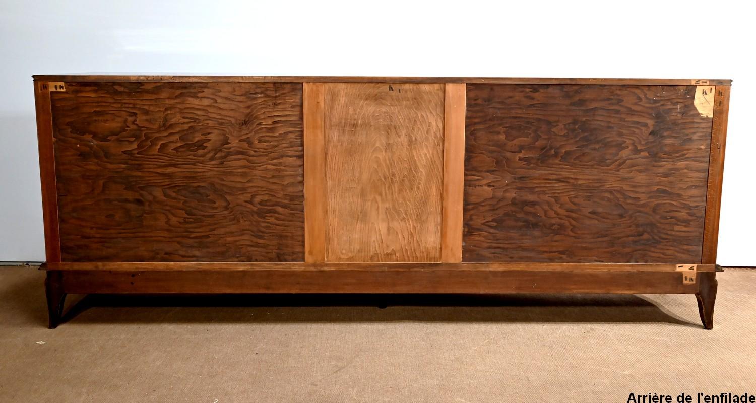 5-door sideboard attributed to J. Leleu, Art Deco – 1940 For Sale 12