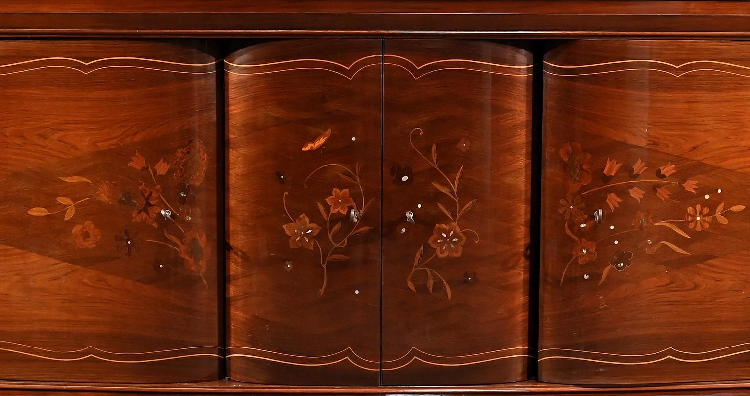 Mid-20th Century 5-door sideboard attributed to J. Leleu, Art Deco – 1940 For Sale