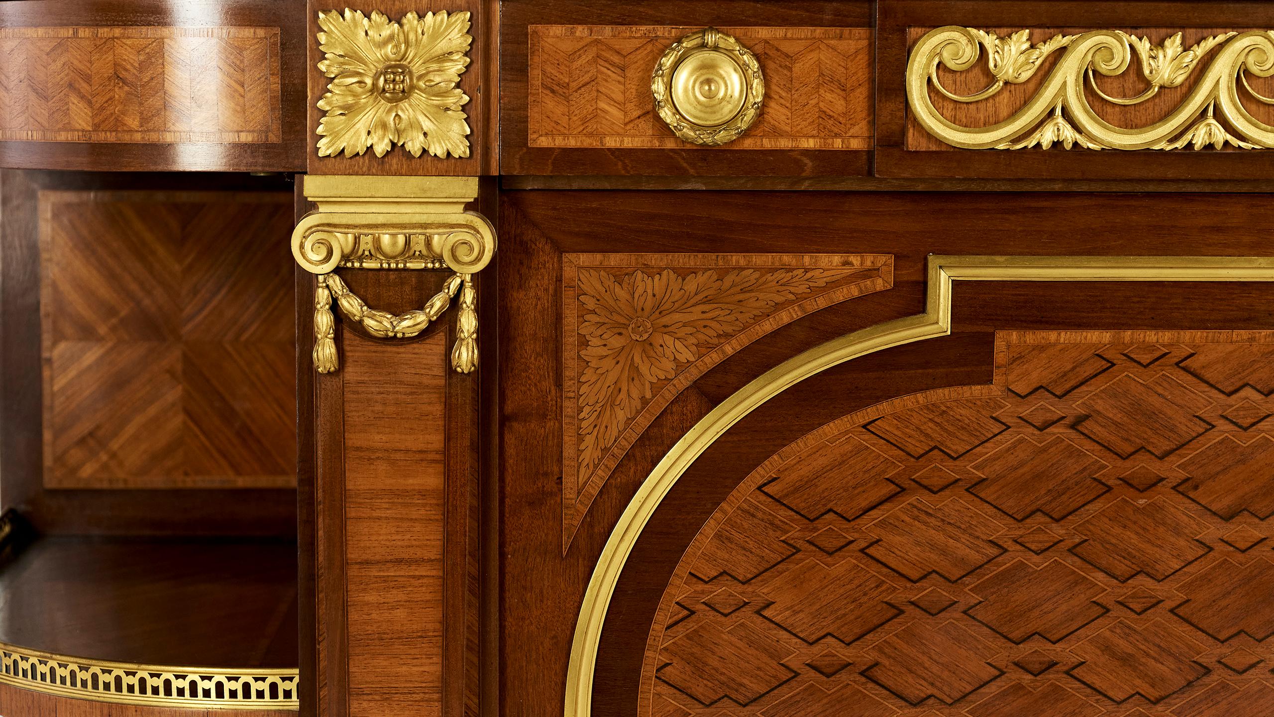 Français Enfilade de style Louis XVI réalisée vers 1830 par la Maison Krieger en vente