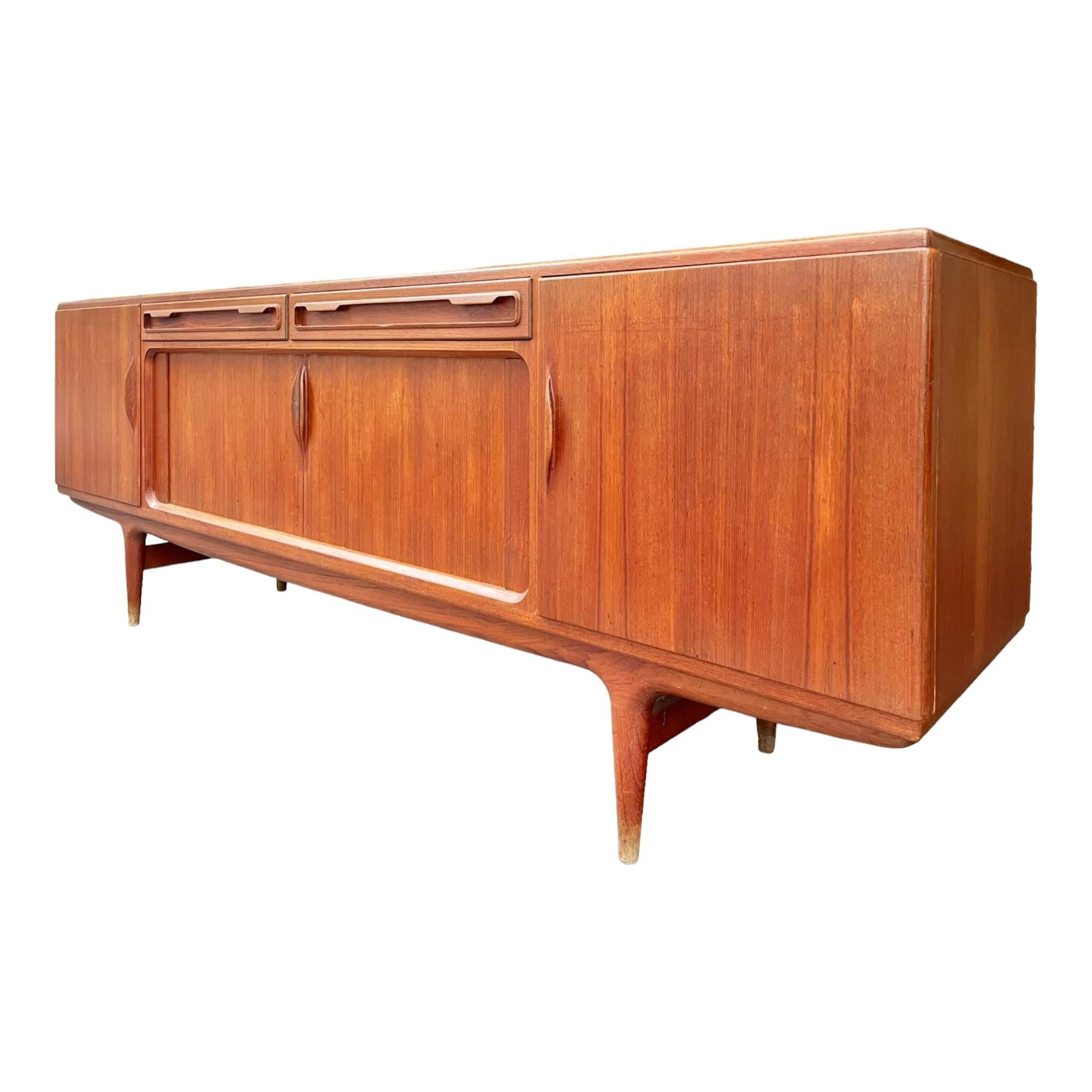 Danish 20th Century by Johannes Andersen Teak Sideboard  In Good Condition For Sale In CANTELEU, FR