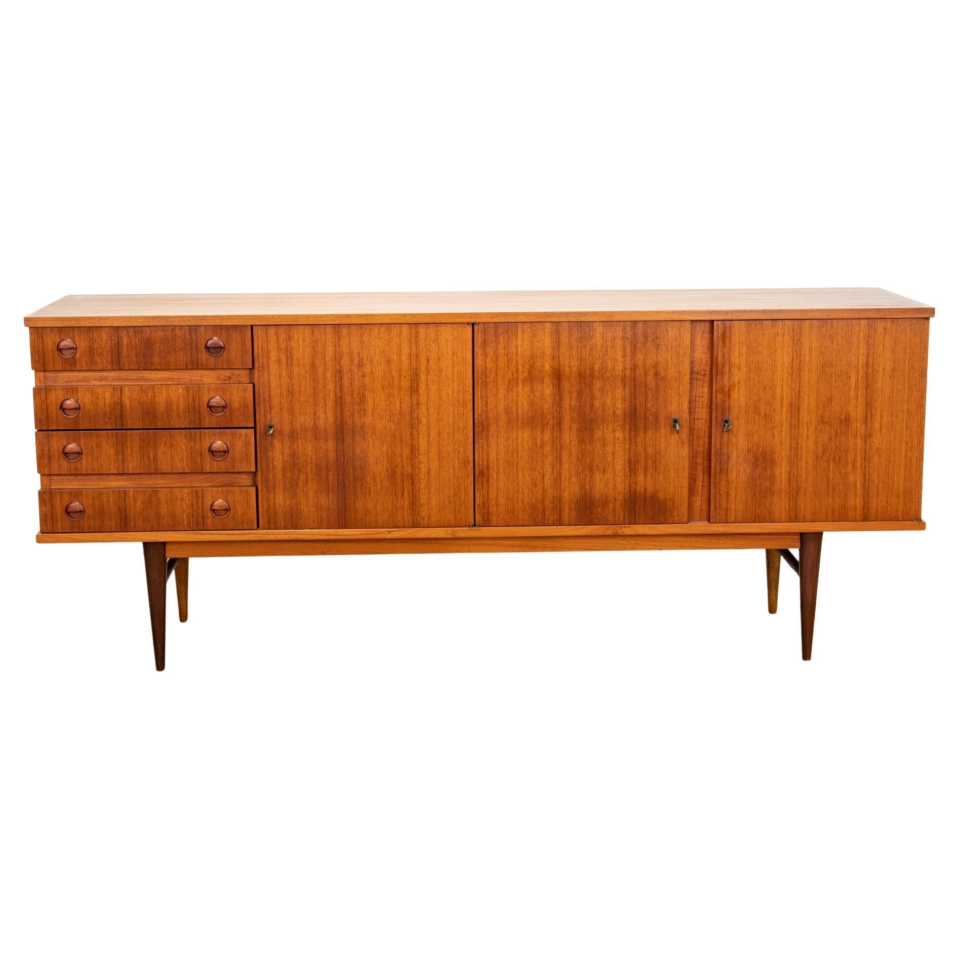Enfilade scandinave en teck 1960 in vendita