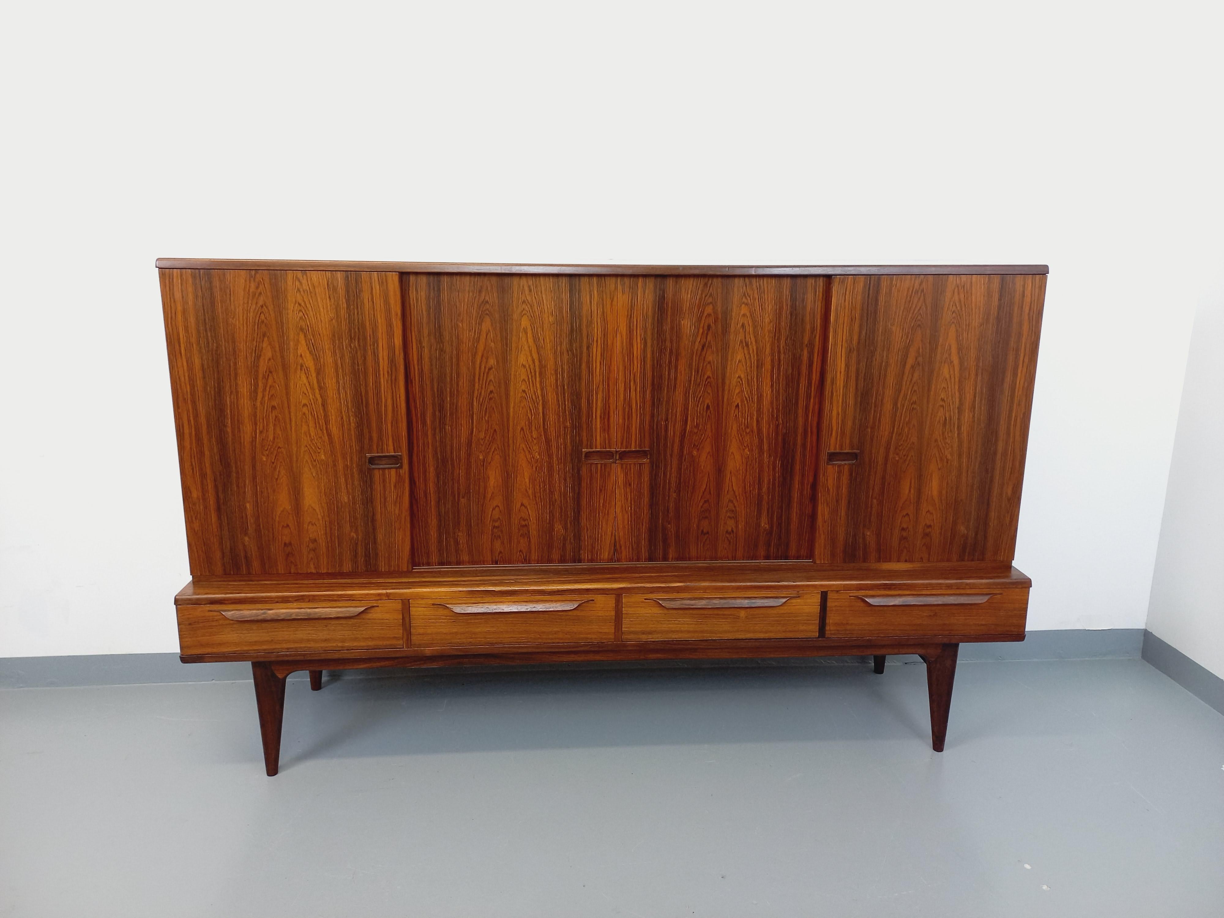 Enfilade vintage scandinave en palissandre Bordum & Nielsen par Samcom 3