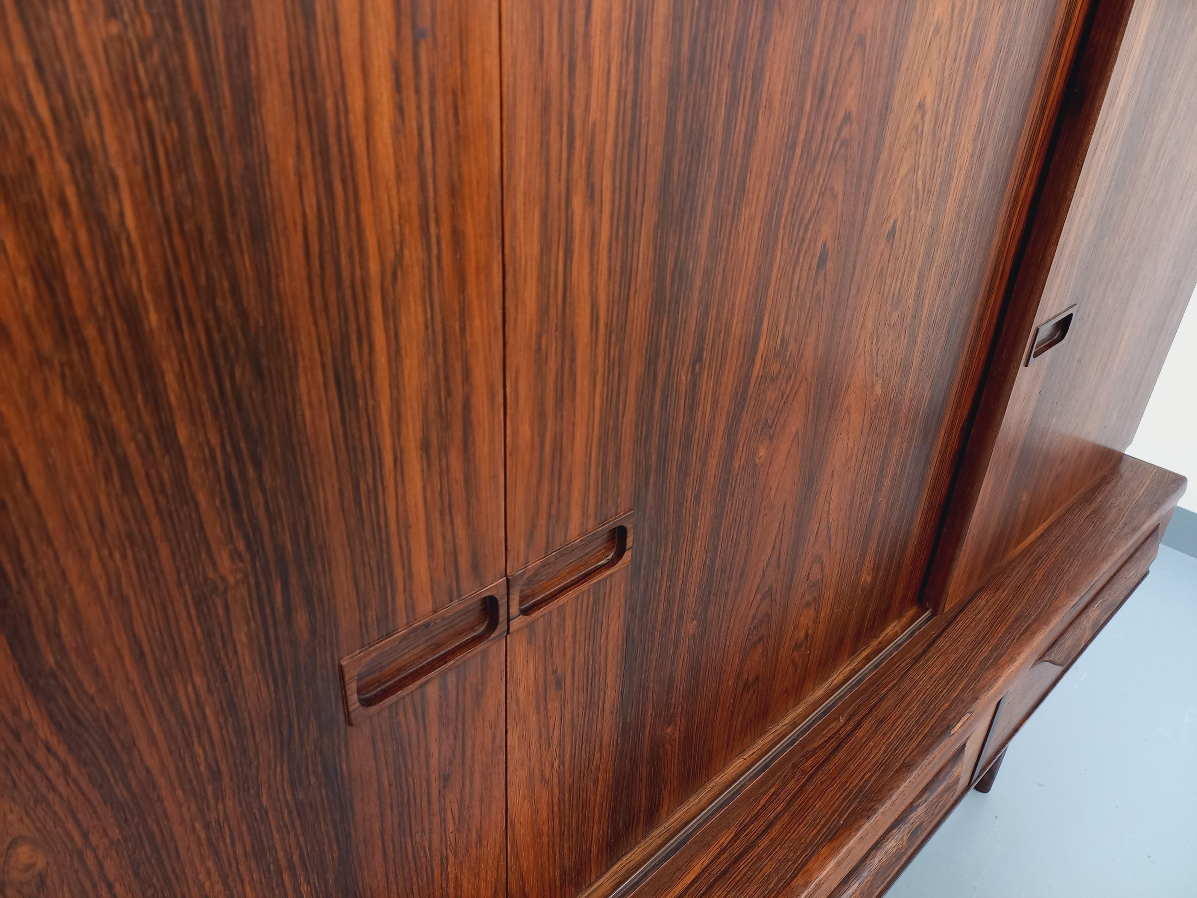 Enfilade vintage scandinave en palissandre Bordum & Nielsen par Samcom 8