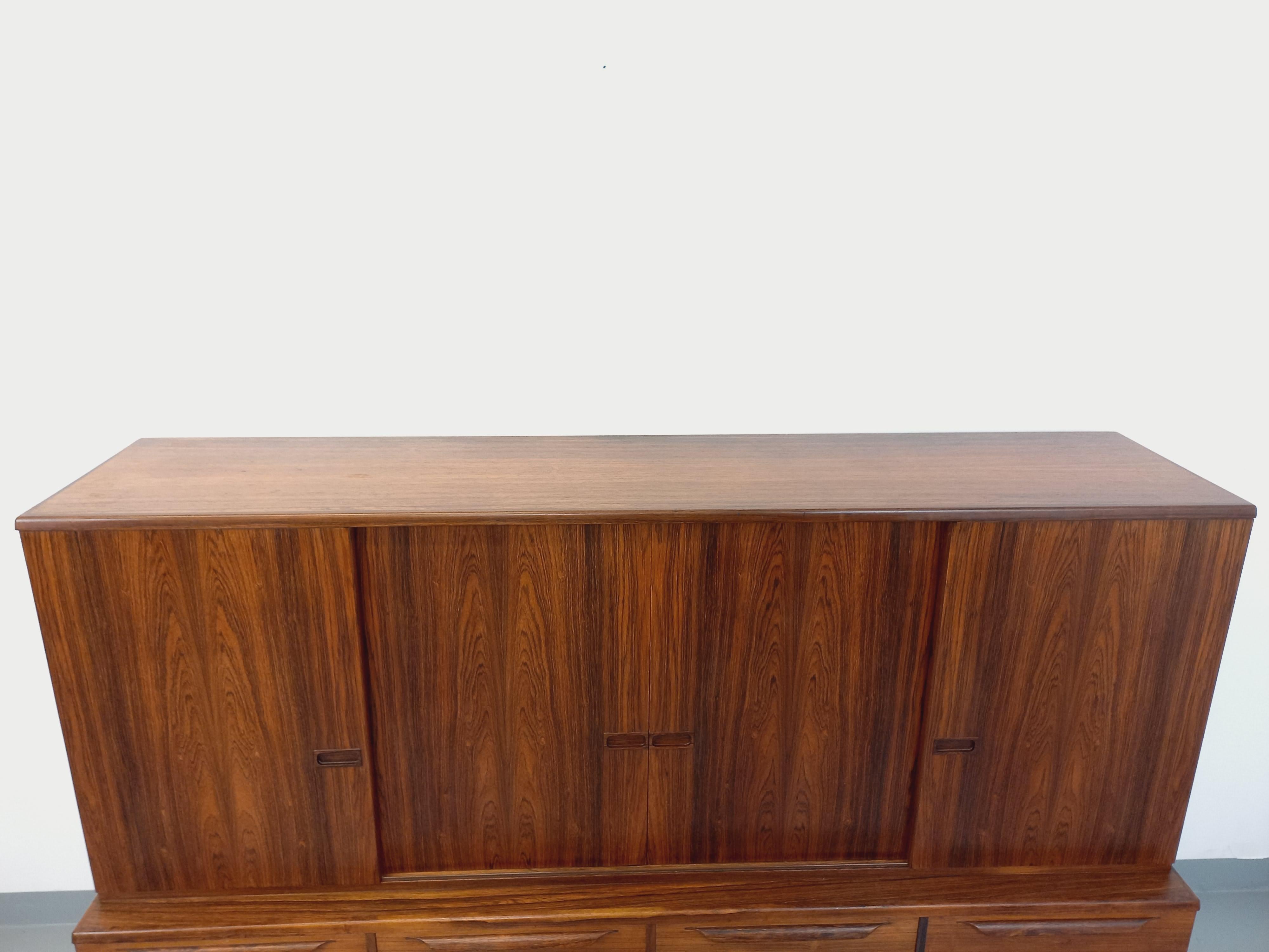 Enfilade vintage scandinave en palissandre Bordum & Nielsen par Samcom 10