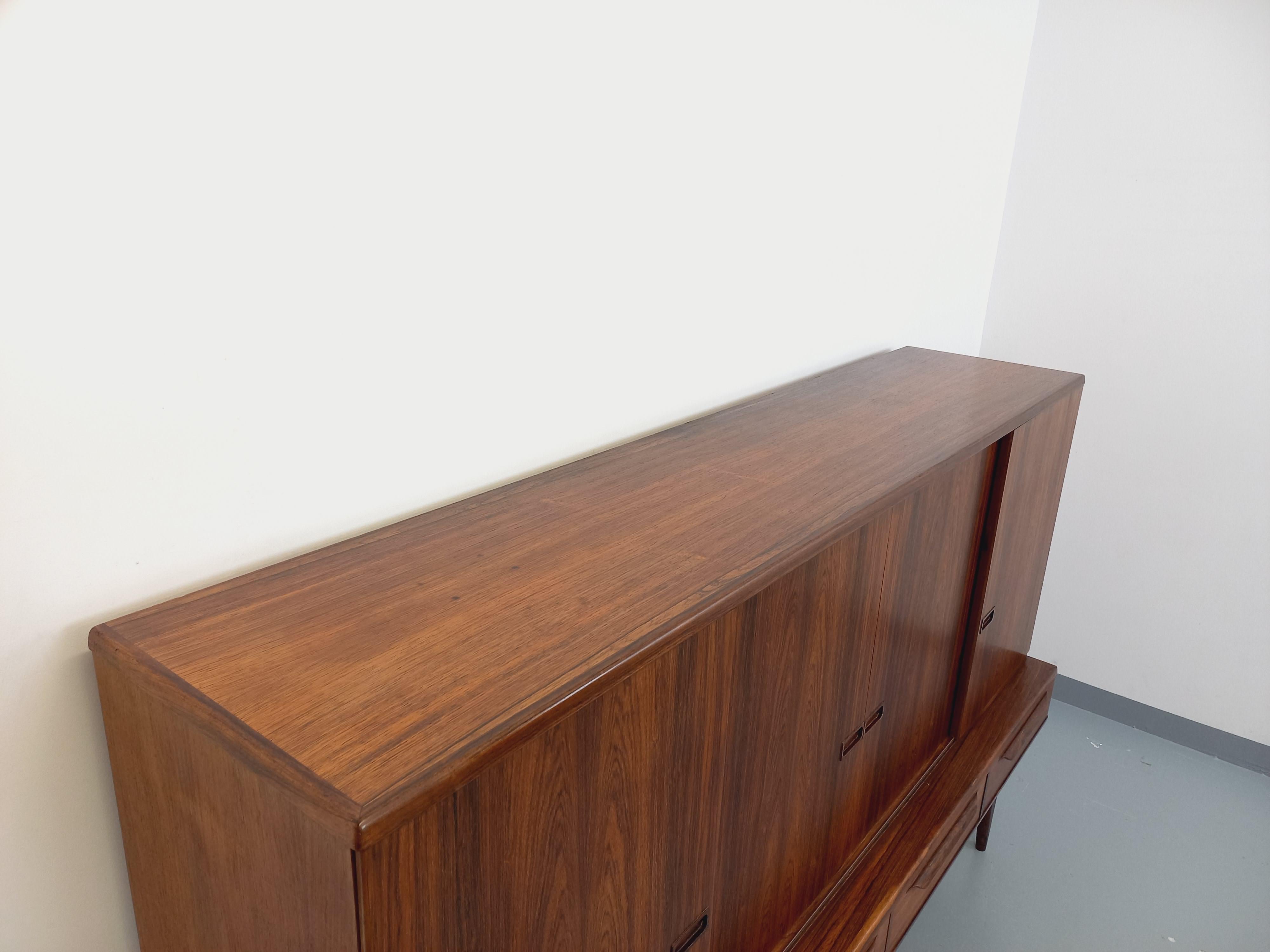 Scandinavian Modern Enfilade vintage scandinave en palissandre Bordum & Nielsen par Samcom
