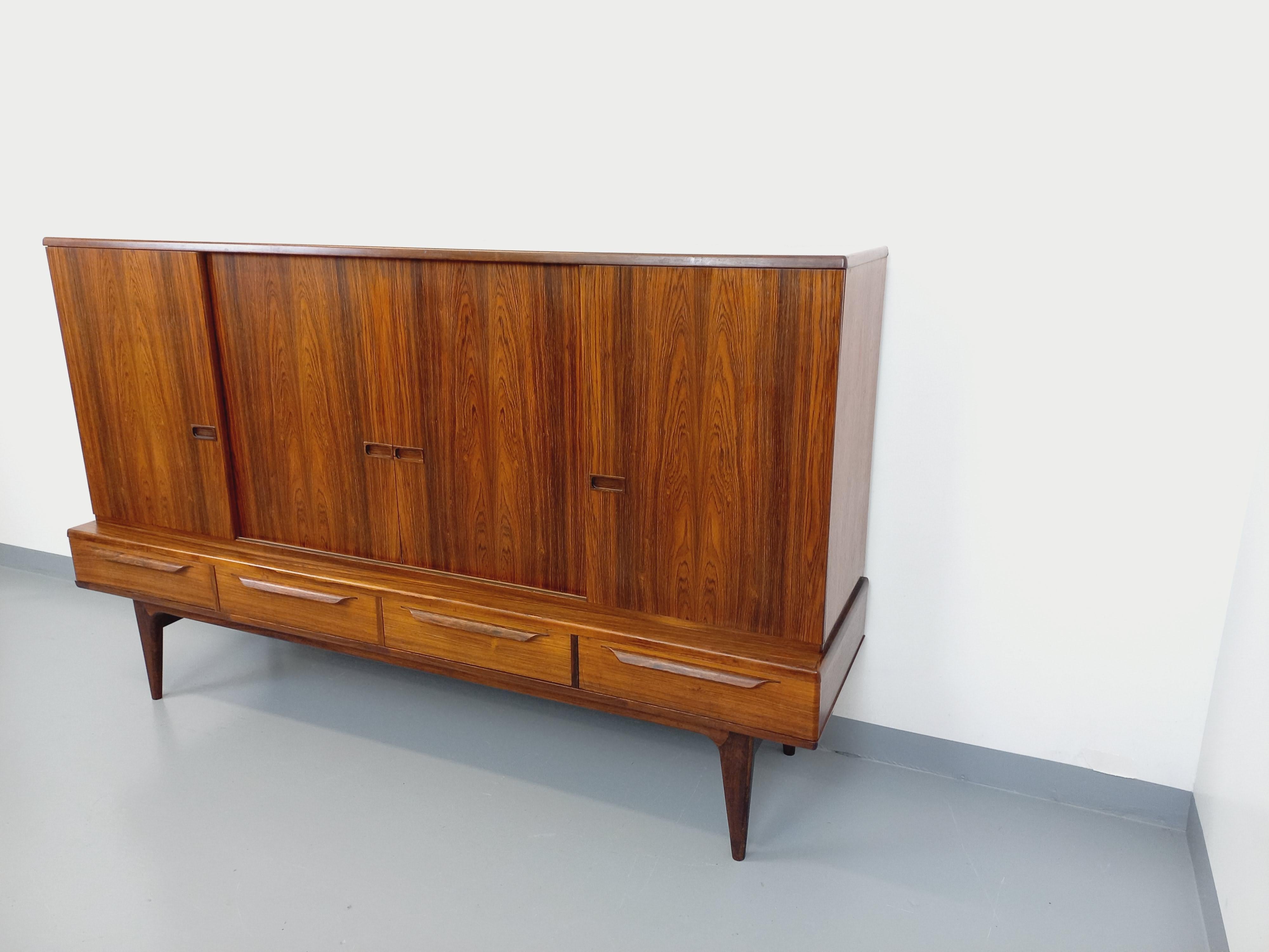 Enfilade vintage scandinave en palissandre Bordum & Nielsen par Samcom 1