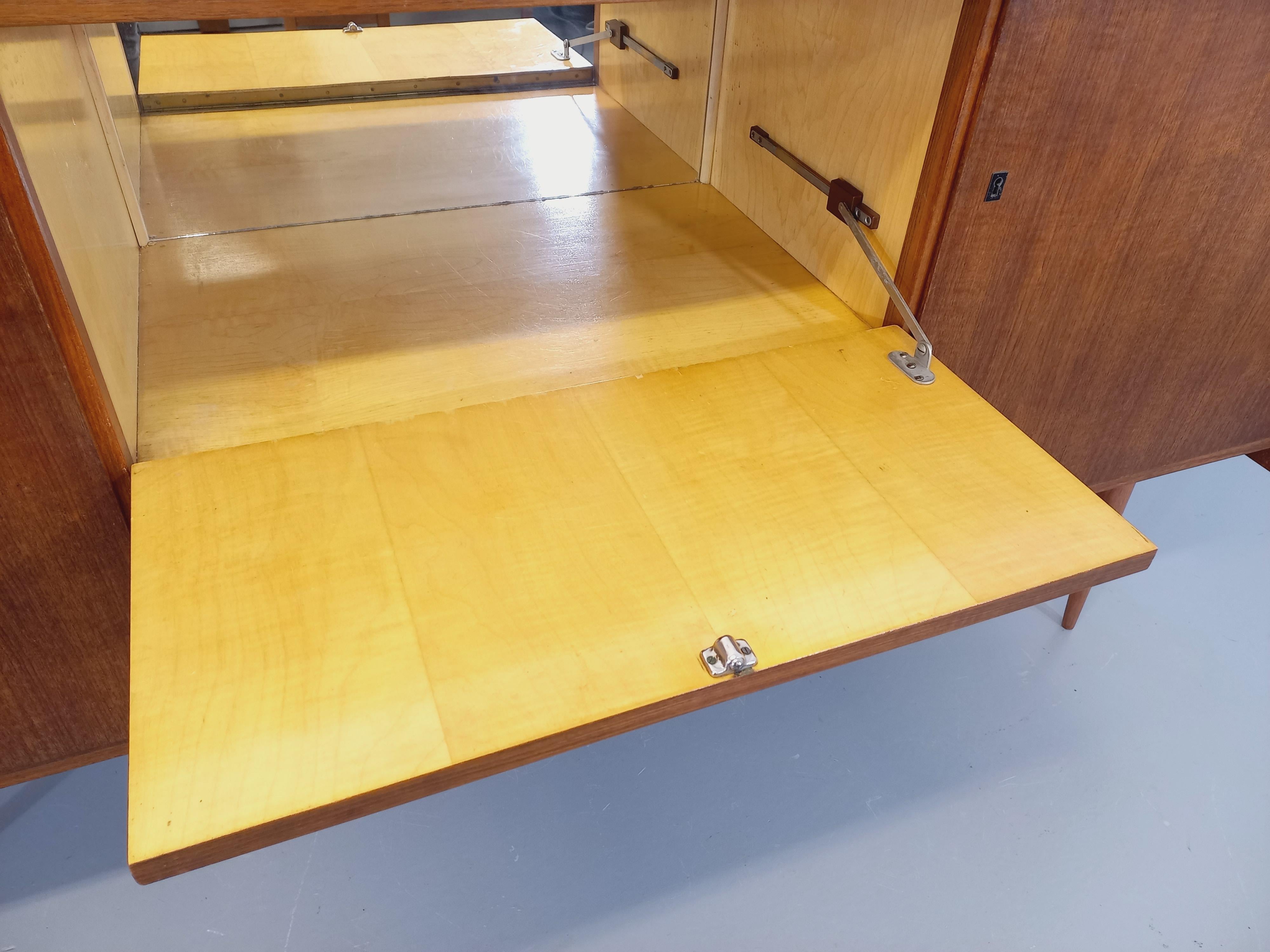 Teck Enfilade vintage style scandinave en teck des années 60