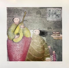 Autumn Melody, Malaysian Asian Contemporary, Limited Edition, Drypoint Etching