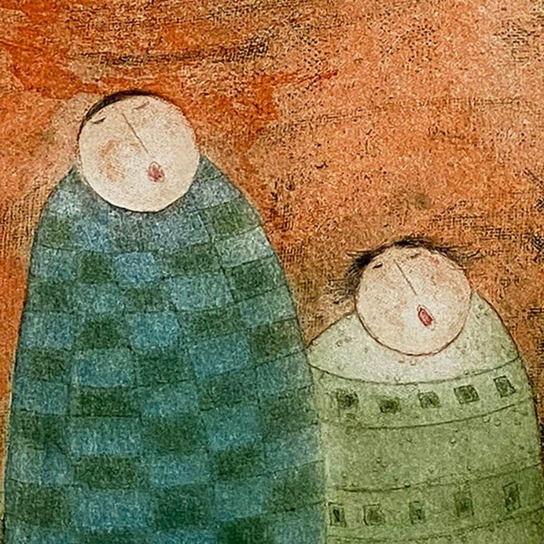 Melodía de Primavera, Malasia Asiática Contemporánea, Edición Limitada, Aguafuerte Punta Seca en venta 2