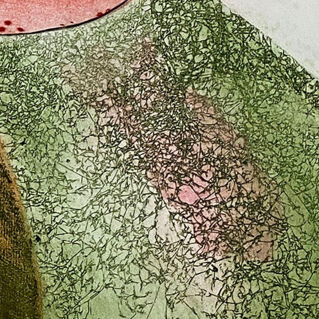 Melodía de Primavera, Malasia Asiática Contemporánea, Edición Limitada, Aguafuerte Punta Seca en venta 4