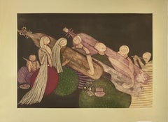 Unchanged Melody, Malaysian Asian Contemporary, Limited Edition, Drypoint Etchin