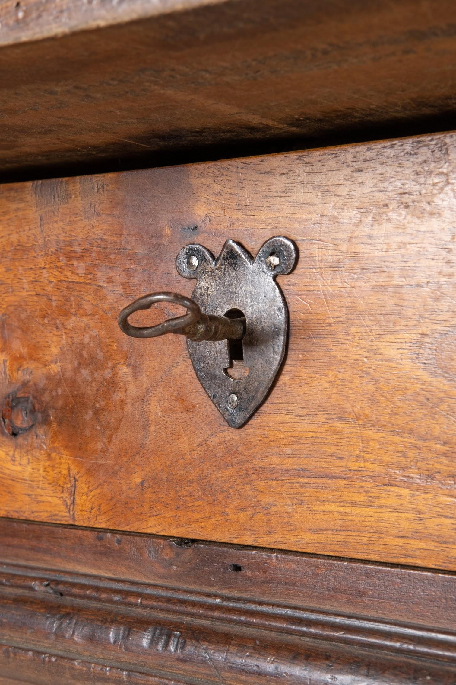 Walnut Engadinese Table, Engadine, circa 1600 For Sale