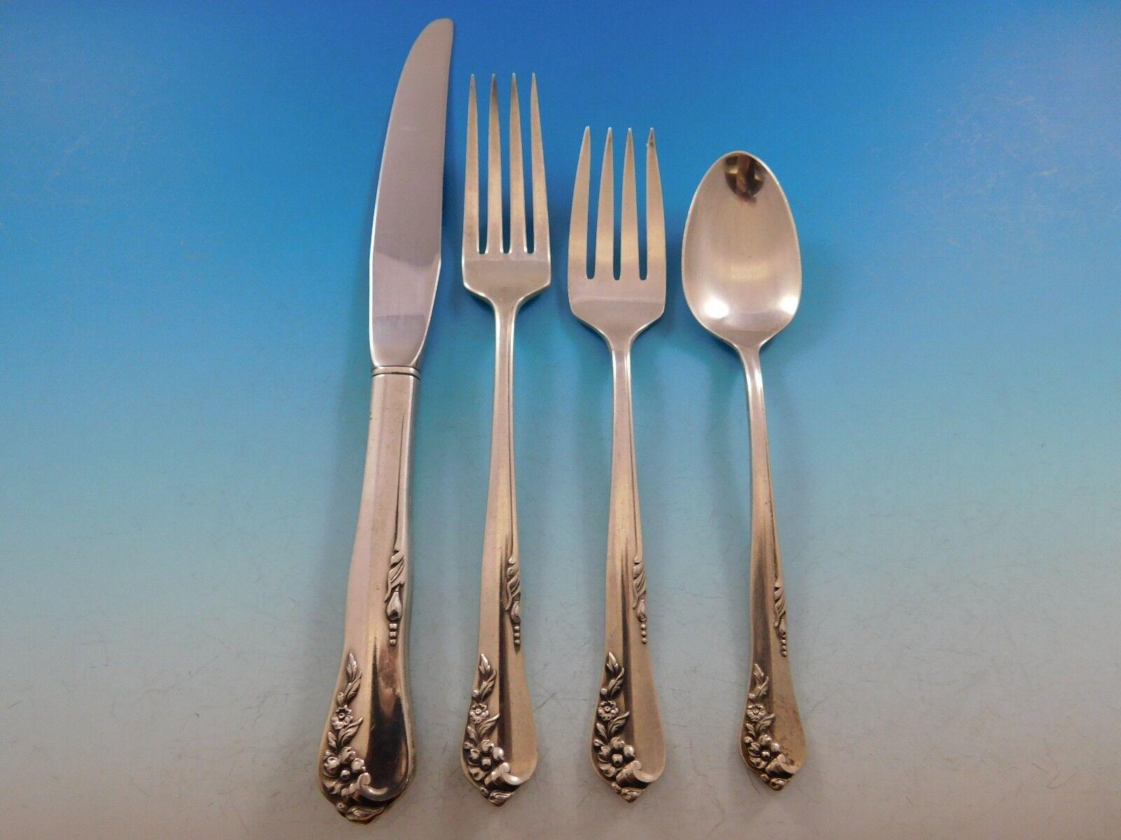 Engagement by Oneida Sterling Silber Besteck Set für 6 Personen 34 Pieces im Angebot 2