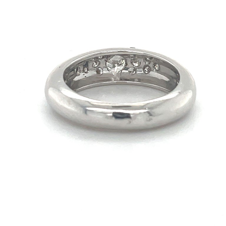 Engagement Diamond Ring, 0.50 Carat Round Natural Diamond, Solid 18k