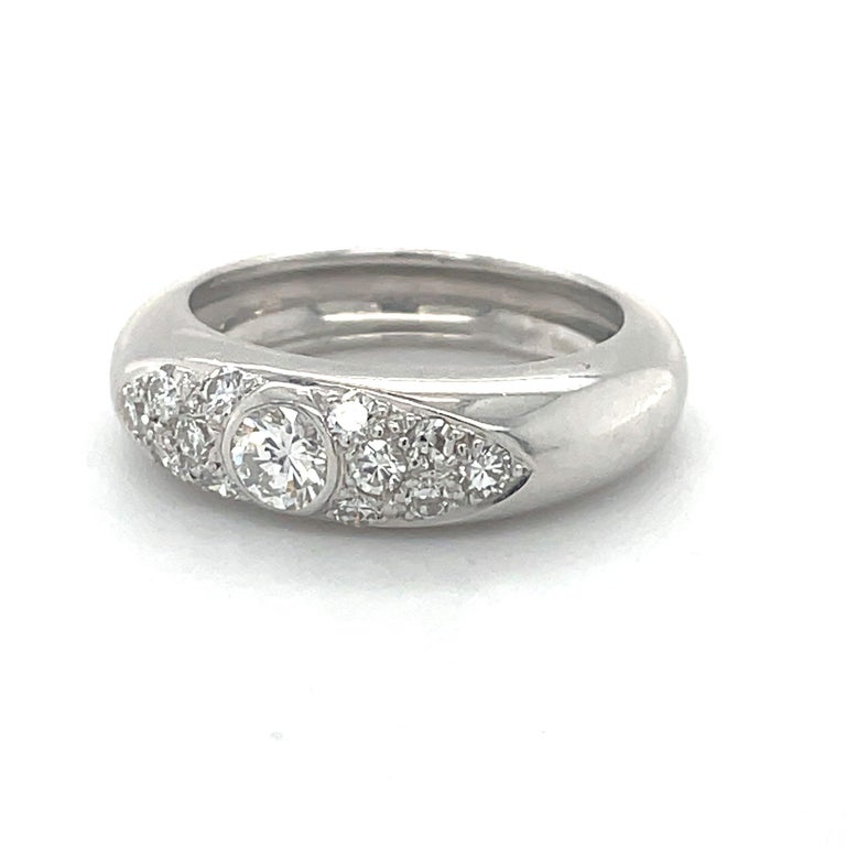 Engagement Diamond Ring, 0.50 Carat Round Natural Diamond, Solid 18k