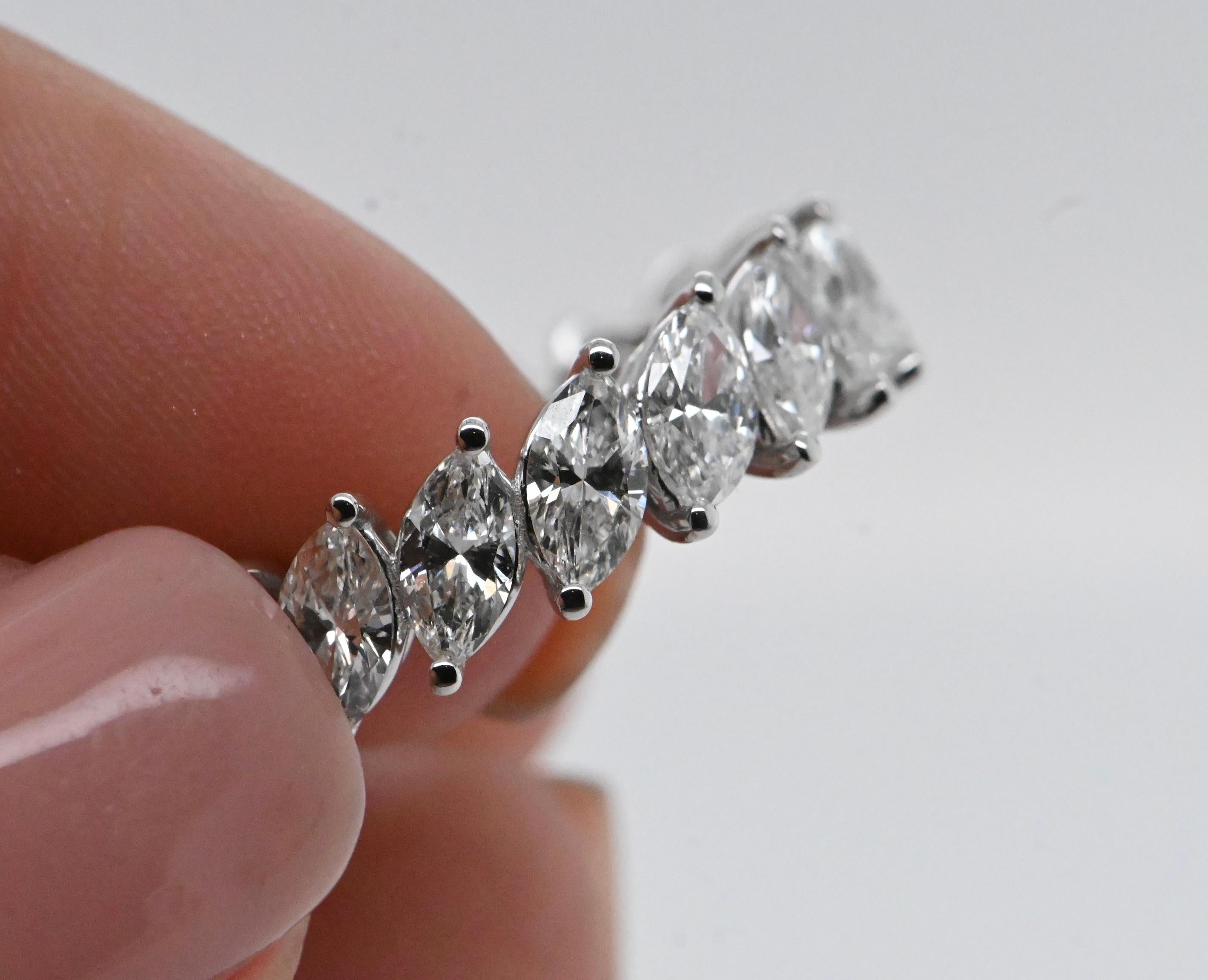 Artisan Engagement Ring 18 Carat White Gold Adorned With Diamonds Totaling 3.62 carats For Sale