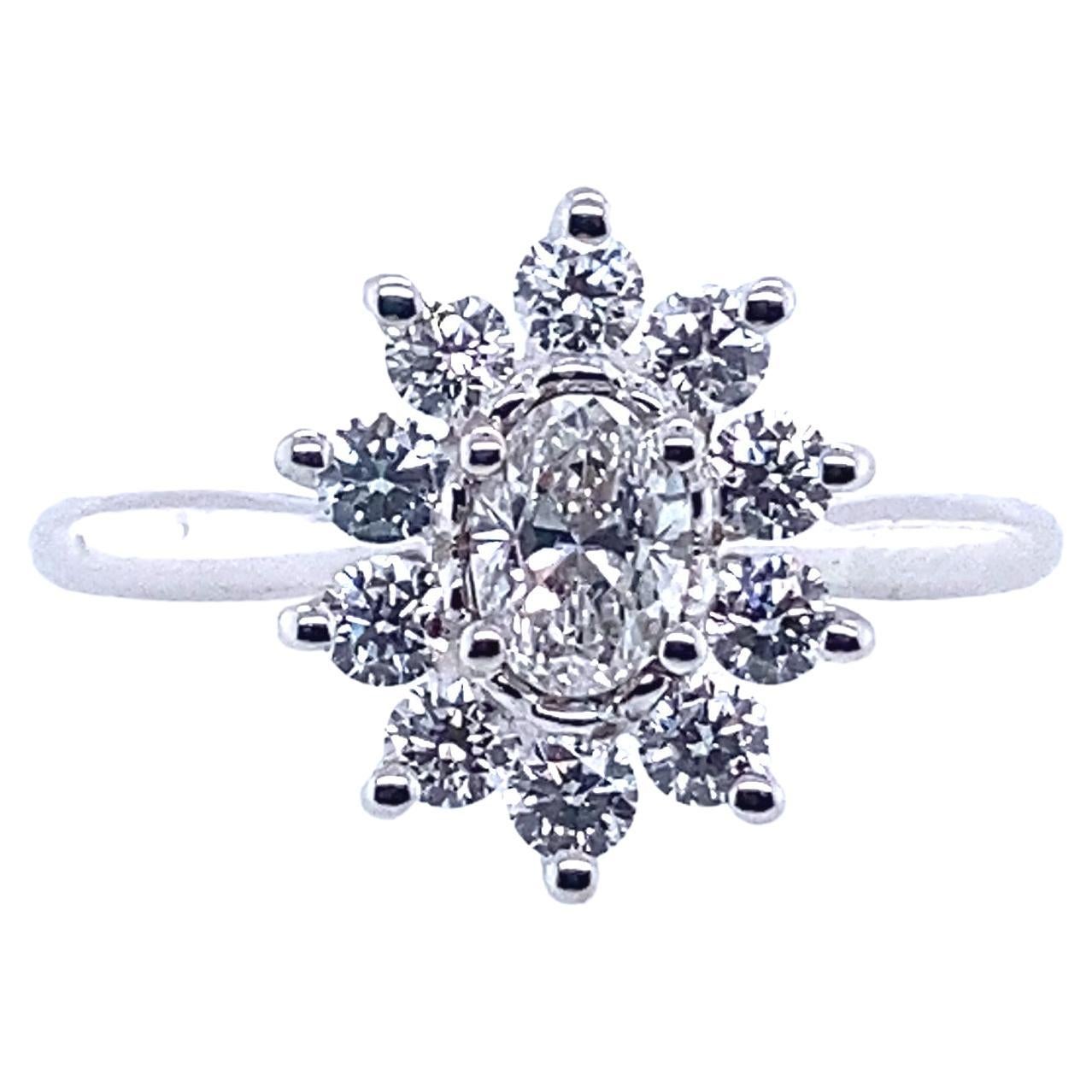 A magnificent engagement ring in white gold, an exquisite piece from the Mesure et Art du Temps French Collection that perfectly embodies the eternal symbol of love and commitment. This sumptuous ring is crafted with unrivalled expertise, testifying