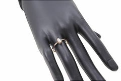 Engagement Ring Pear Cut White Diamond Rose Gold Botta Jewelry