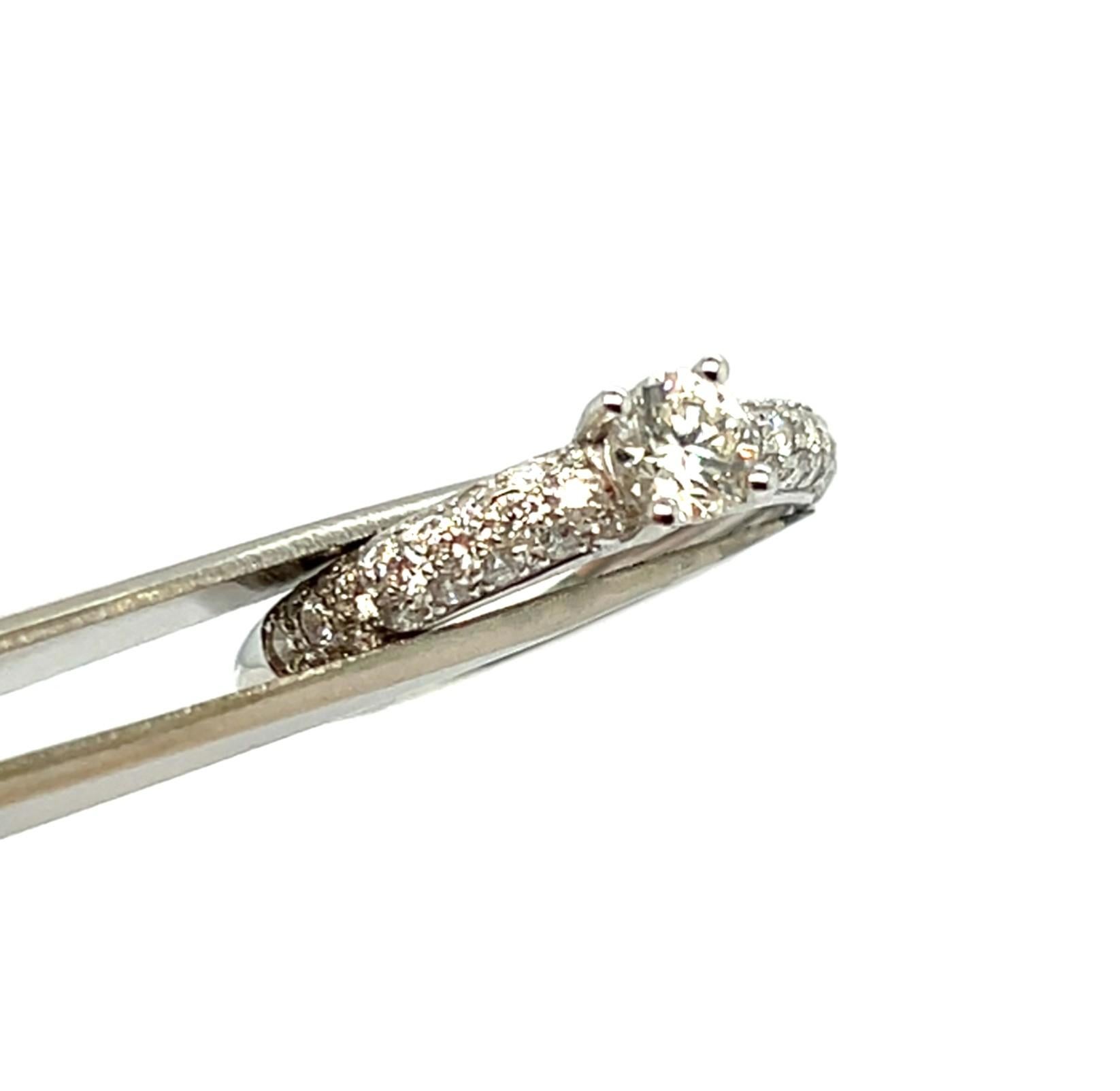 Anillo de compromiso Diamantes blancos Oro blanco 18 quilates en Nuevo estado para la venta en Vannes, FR