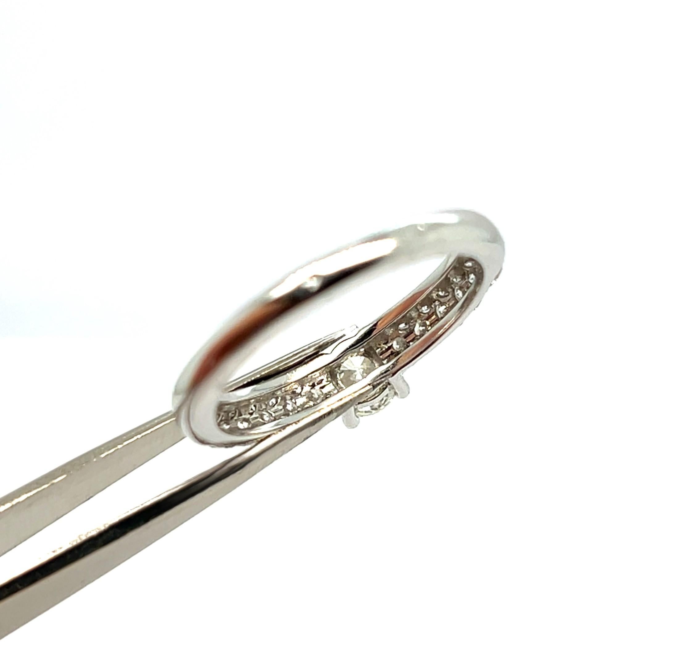 De las mujeres Anillo de compromiso Diamantes blancos Oro blanco 18 quilates en venta
