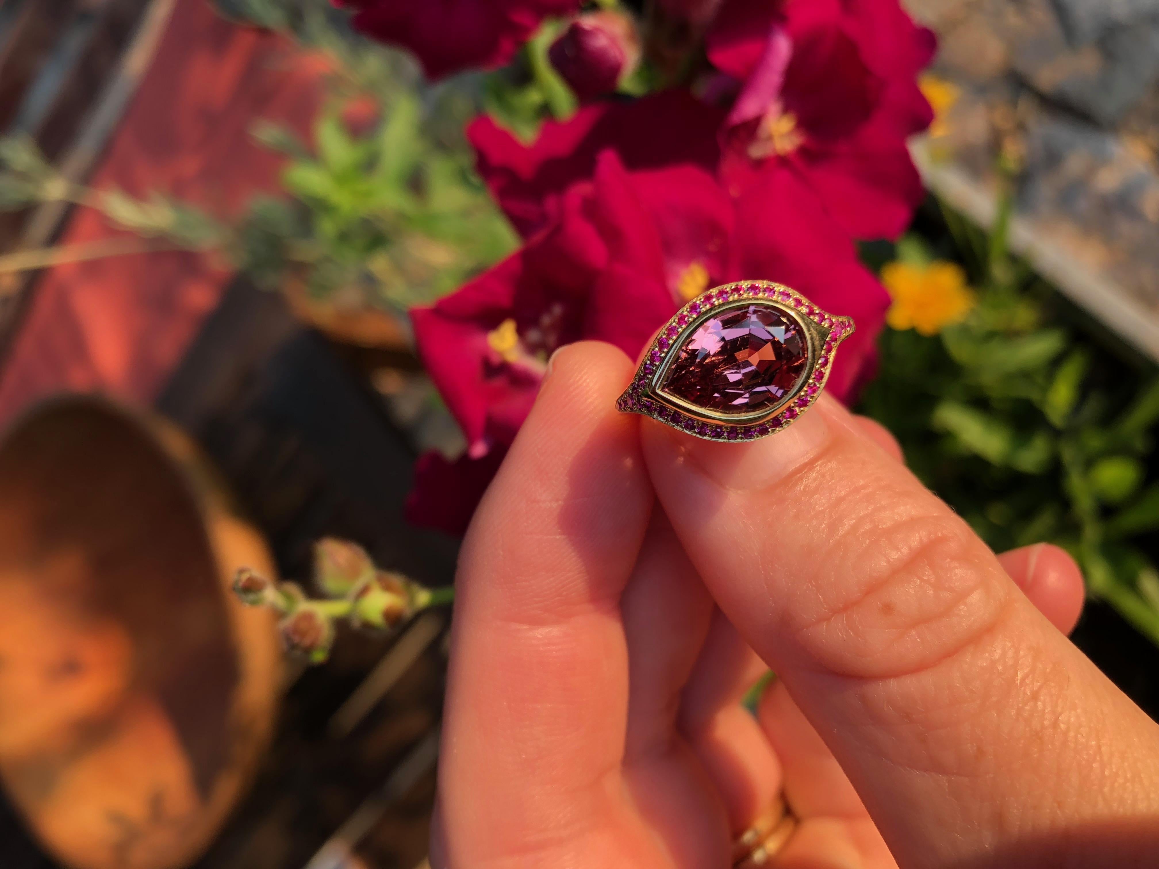 4 carat garnet ring