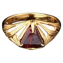 Engagement Spinel Ring Jedi Raw Crystal Jewelry