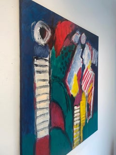 Het geheel der vormen 730-6: Abstract Acrylic Painting on Canvas