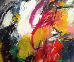 In beweging 729-6: Abstract Acrylic Painting on Canvas