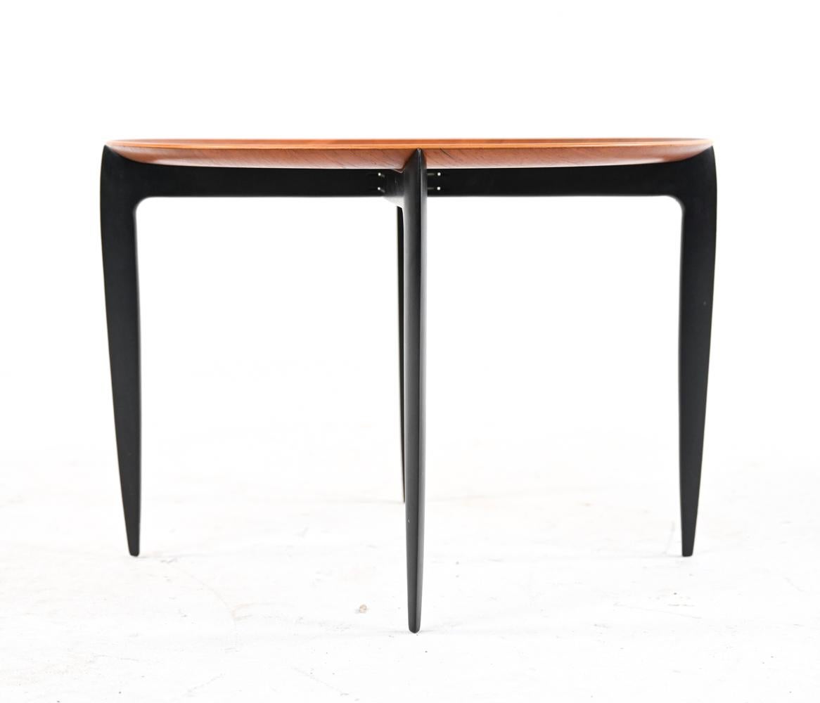 Danish Engholm & Willumsen for Fritz Hansen Teak Tray-Top Folding Side Table, 1960's