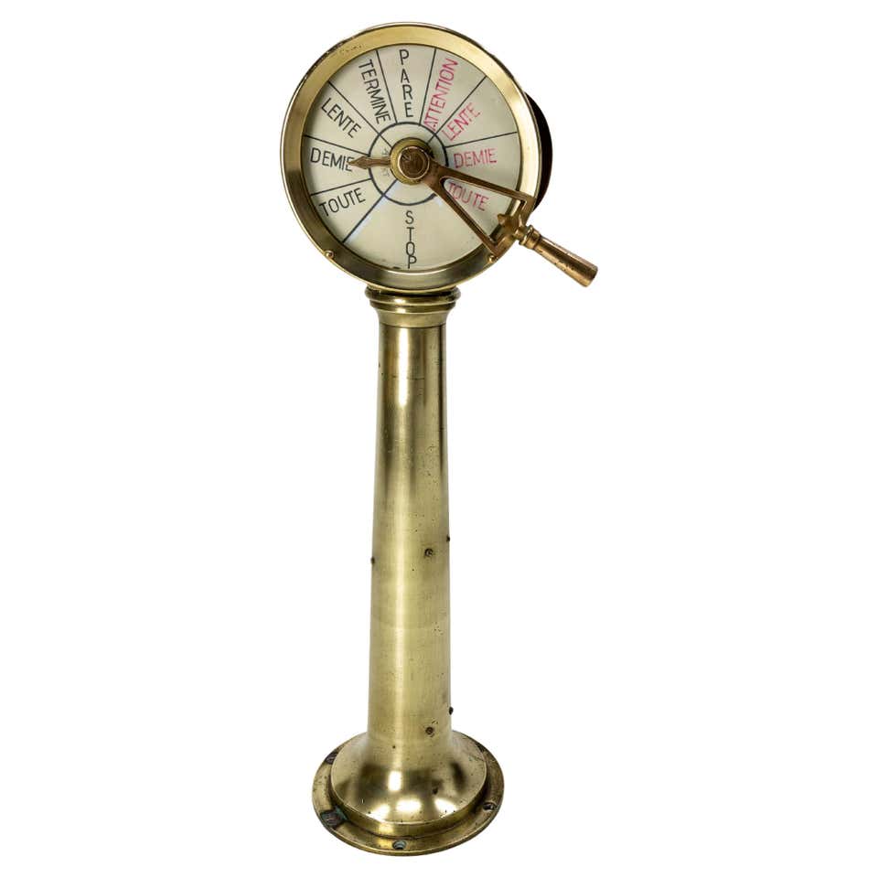 Authentic Engine Order Telegraph For Sale at 1stDibs | engine order ...